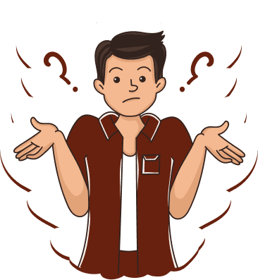Confused person between myths and facts
